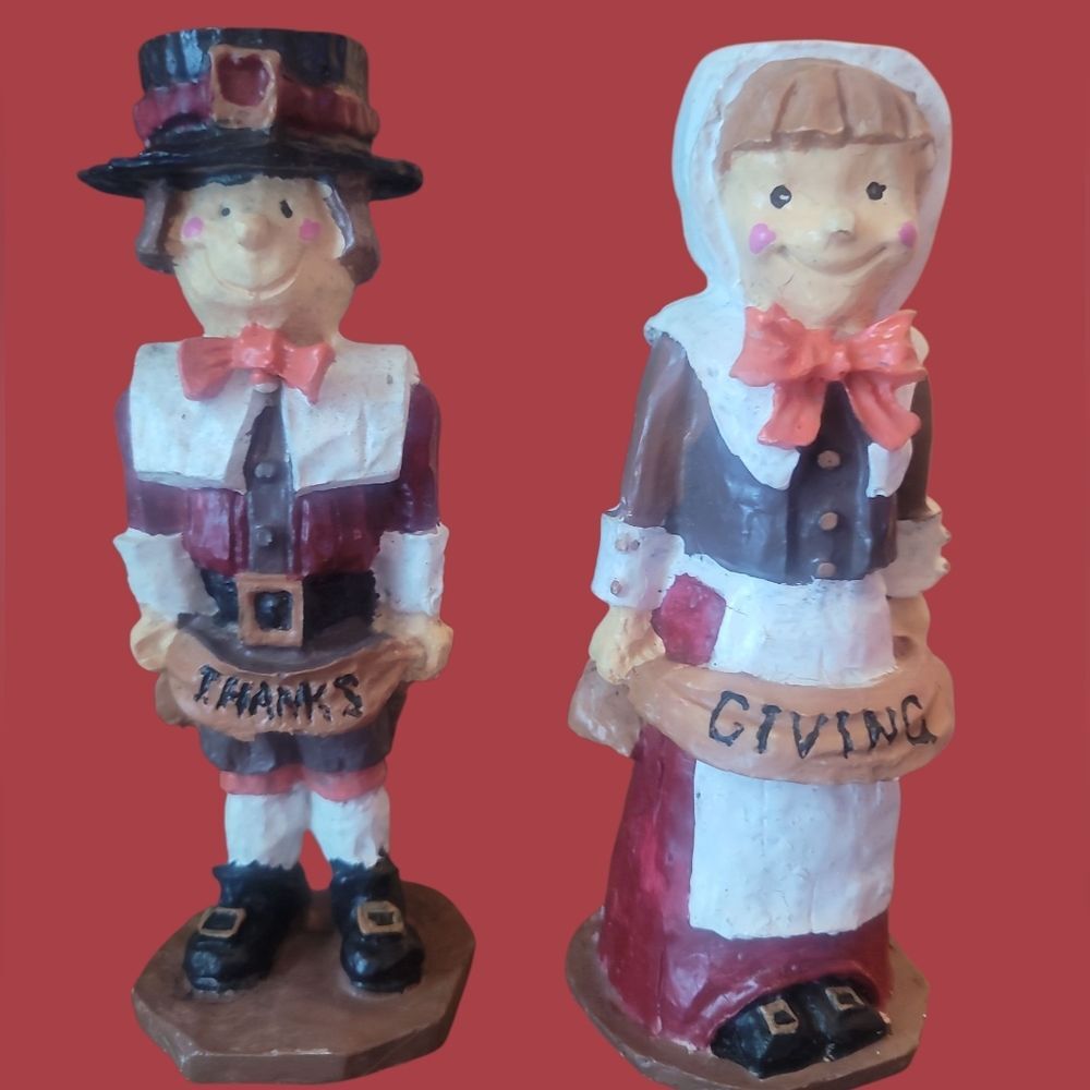 Set of Vintage Thanksgiving Candle Holders